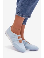 Sportovní dámské baleríny s pásky Modré model 21956199 - Boto