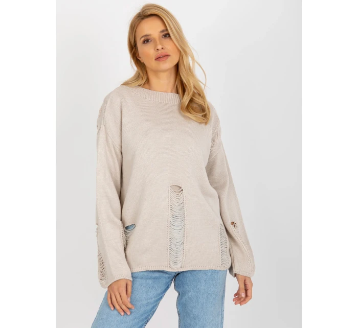 Dámský svetr BA SW 8043 .03 béžová - FPrice