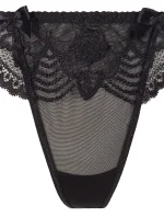 Svůdná tanga V-8628 černá - Axami