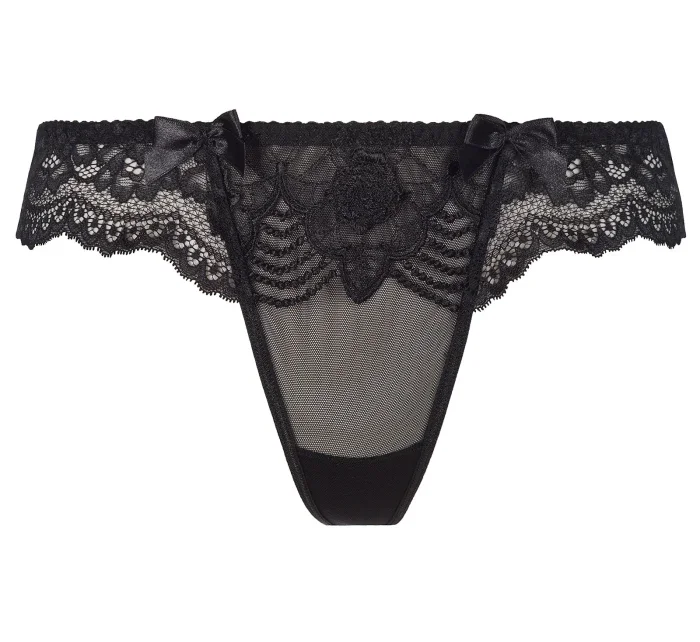 Svůdná tanga V-8628 černá - Axami