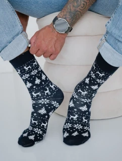 Pánské vánoční ponožky norský vzor 1290.026