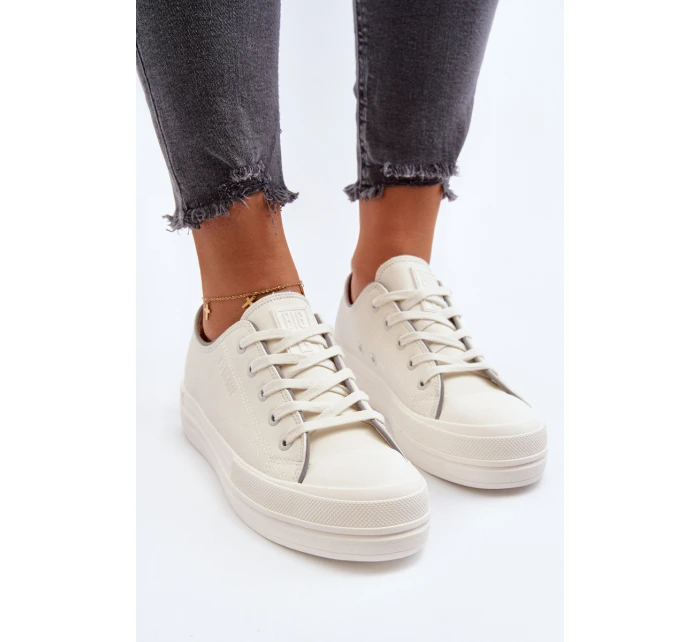 Dámské tenisky z ekologické kůže Big Star model 21649521 Bílé - Big Star Shoes Dámské tenisky z ekologické kůže Big Star model 21649521 Bílé - Big Star Shoes