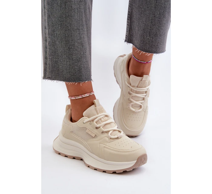 Dámské Tenisky HI-POLY SYSTEM Big Star NN274A105 Bežové Dámské Tenisky HI-POLY SYSTEM Big Star NN274A105 Bežové