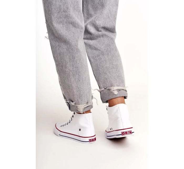 Dámské vysoké tenisky Big Star - bílé Dámské vysoké tenisky Big Star - bílé