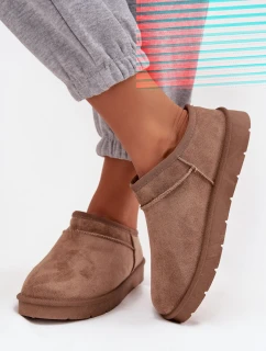 Dámské sněhule Serenne s kožešinou – hnědé