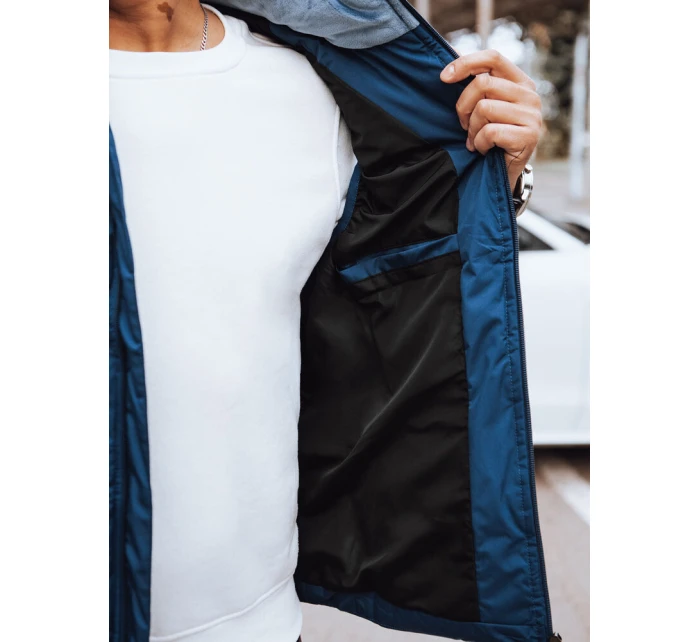 Pánská prošívaná modrá vesta Dstreet model 21971582 - FashionStreet Pánská prošívaná modrá vesta Dstreet model 21971582 - FashionStreet