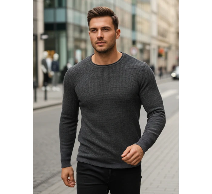 Pánský antracitový svetr WX2293z Pánský antracitový svetr WX2293z