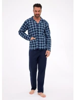pyžamo model 21311930 dlouhé/r 3XL5XL pánské rozepínací - Cornette