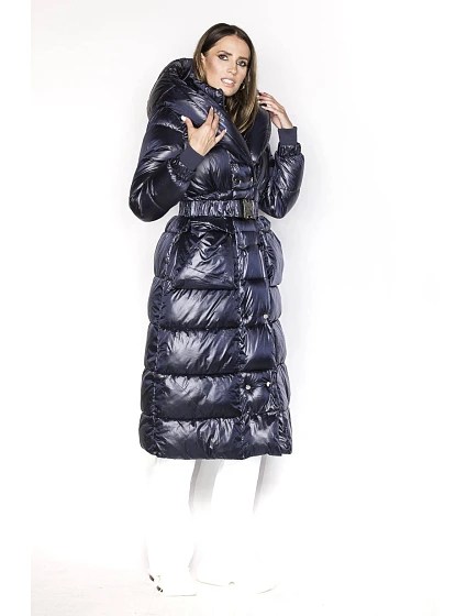 DŁUGA DAMSKA KURTKA Z GRANATOWA model 21244342 - Ann Gissy DŁUGA DAMSKA KURTKA Z GRANATOWA model 21244342 - Ann Gissy