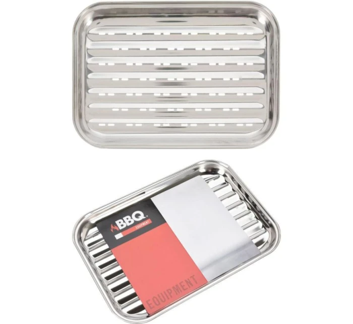 Grilovací deska 34x24CM z nerezové oceli Grilovací deska 34x24CM z nerezové oceli