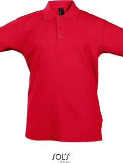 SOL'S Summer Kids II Dětské piqué polo 25.1345 red