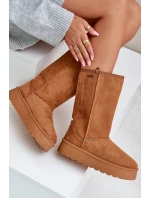 Vysoké Sněhové Boty Na Platformě Big Star model 21679161 Camel - Big Star Shoes