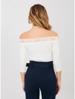 Bluzka RV BZ model 22013865 ecru - FPrice Bluzka RV BZ model 22013865 ecru - FPrice