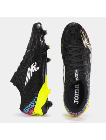 Pánské kopačky Joma Gol 2401 FG Black Lemon Fluor