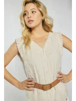 Dámská Mušelínová halenka Béžová - Monnari