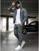 Pánské antracitové tepláky model 21962353 - Dstreet Pánské antracitové tepláky model 21962353 - Dstreet