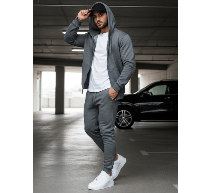 Pánské antracitové tepláky model 21962353 - Dstreet Pánské antracitové tepláky model 21962353 - Dstreet