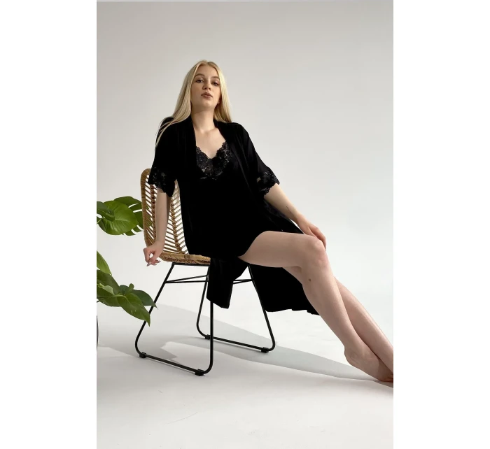 Dámská noční košile De Lafense 639 Noela w/r S-2XL