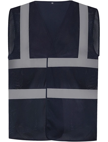 Yoko HVW 120 Hi-Vis síťovaná bezpečnostní vesta 79.W120 navy Yoko HVW 120 Hi-Vis síťovaná bezpečnostní vesta 79.W120 navy