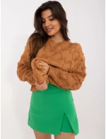 Sweter AT SW model 20459091 jasny brązowy - FPrice Sweter AT SW model 20459091 jasny brązowy - FPrice