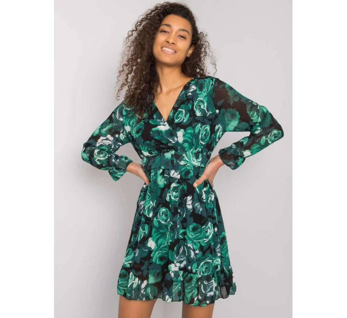 Šaty DHJ SK 12220 1.10P tmavě zelená