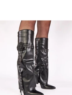 Kozačky na podpatku  model 221670 Solea