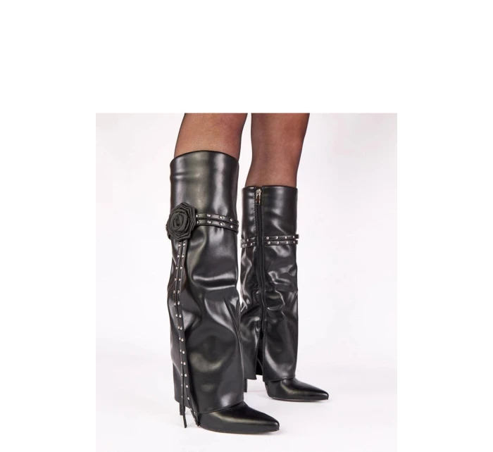 Kozačky na podpatku  model 221670 Solea