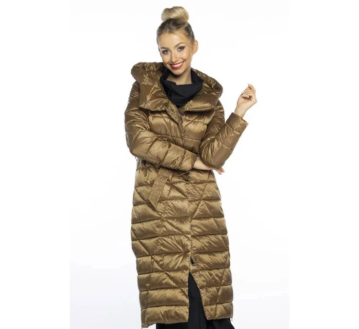 prošívaný kabát s kapucí model 21247349 - Ann Gissy