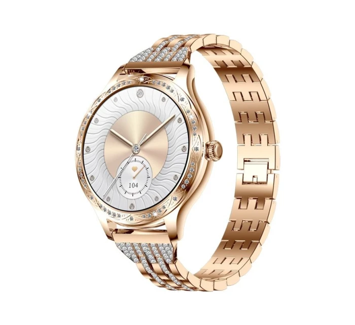 Dámské chytré hodinky VELTORI VT350-1 Náramek růžové zlato Dámské chytré hodinky VELTORI VT350-1 Náramek růžové zlato