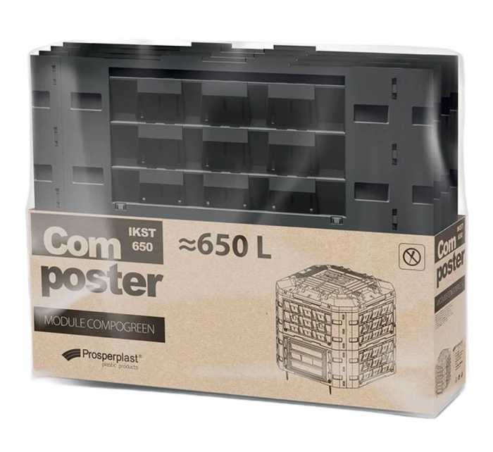 COMPOGREEN VARIO 650L ZAHRADNÍ SKLÁDAČ COMPOGREEN VARIO 650L ZAHRADNÍ SKLÁDAČ