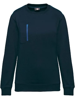 WK WK 403 Pracovní mikina "Day-to-Day" 20.W403 navy/royal blue
