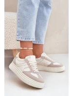 Dámské Tenisky Na Platformě Béžové model 21688256 - Boto Dámské Tenisky Na Platformě Béžové model 21688256 - Boto