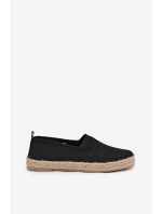 Dámské Espadrilky S Pletením model 21691973 Černé - VINCEZA