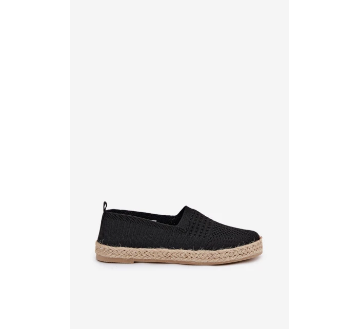 Dámské Espadrilky S Pletením model 21691973 Černé - VINCEZA
