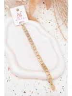 Dámský náramek ze chirurgické oceli zlatý Dámský náramek ze chirurgické oceli zlatý