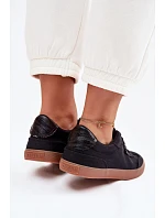 Dámské tenisky z materiálu Big Star TT274356 Černé