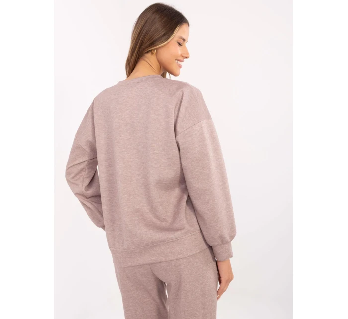 Bluza DHJ BL model 20857392 ciemny bezowy - FPrice Bluza DHJ BL model 20857392 ciemny bezowy - FPrice