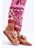 Dámské žabky s látkou Rose Nude Carisma Dámské žabky s látkou Rose Nude Carisma