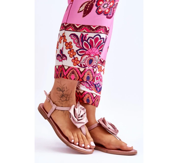 Dámské žabky s látkou Rose Nude Carisma Dámské žabky s látkou Rose Nude Carisma