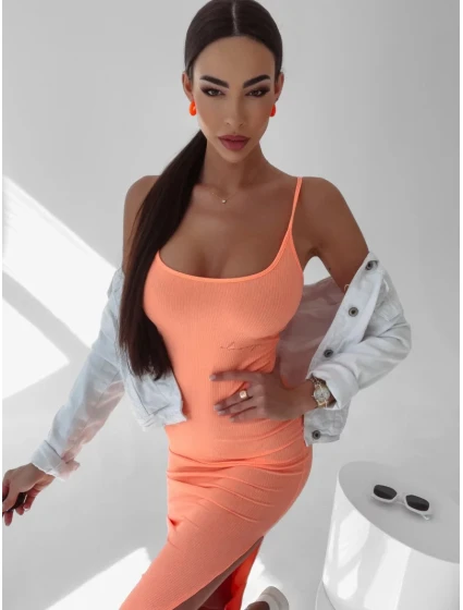 Dámské šaty model 18593239 lososové - Ola Voga
