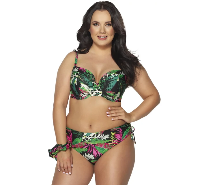 Vrchní díl plavek SK-201 zelený s potiskem - Ava