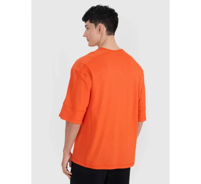 Pánské hladké tričko oversize 4F 4FRSS25TTSHM2653-70S pánské