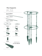 PODPĚRY PRO ROSTLINY PODPĚRY PRO KVĚTINY ROZMĚRY ŠÍŘKA 25 A 35 CM ZELENÁ LESNÍ ZELENÁ