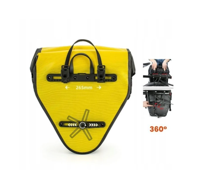 Rockbros vodotěsný nosič zavazadel 20l žlutý