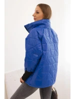 Dámská prošívaná bunda s krátkým střihem a stojáčkem model 21266146 - K-Fashion