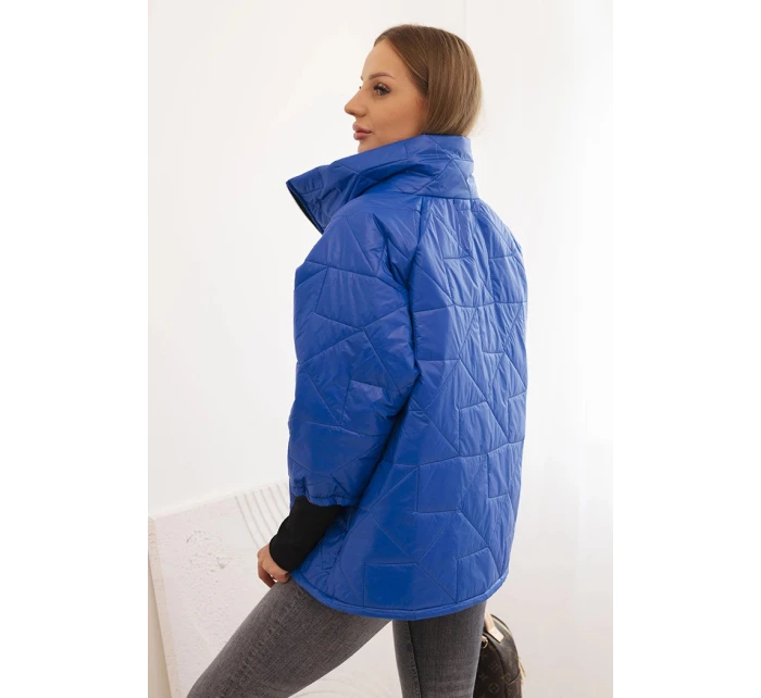 Dámská prošívaná bunda s krátkým střihem a stojáčkem model 21266146 - K-Fashion