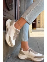 Dámské Semišové Tenisky Na Platformě Big Star RR274A344 HI-POLY SYSTEM Béžové Dámské Semišové Tenisky Na Platformě Big Star RR274A344 HI-POLY SYSTEM Béžové