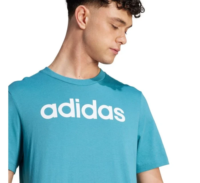 Tričko adidas Essentials Single Jersey Linear s vyšitým logem M IJ8655