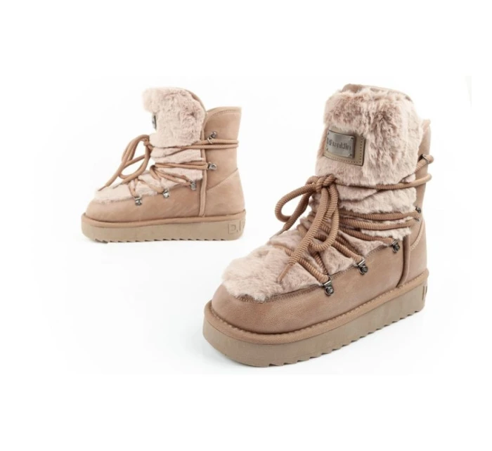 snow boots winter  brown high dámské model 21395346 - D.Franklin