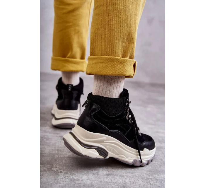 Dámská vysoká sportovní obuv GOE KK2N4098 Černe Dámská vysoká sportovní obuv GOE KK2N4098 Černe